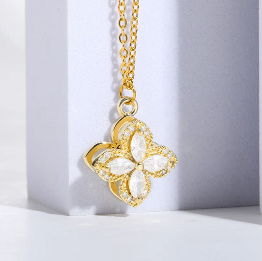 Collar Flor Giratoria